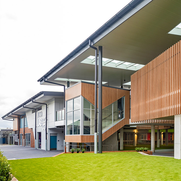 St Clare's Catholic High School Hassall Grove external block